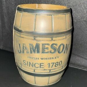 Whiskey Barrel Bottle Koozie - Tan and Black
